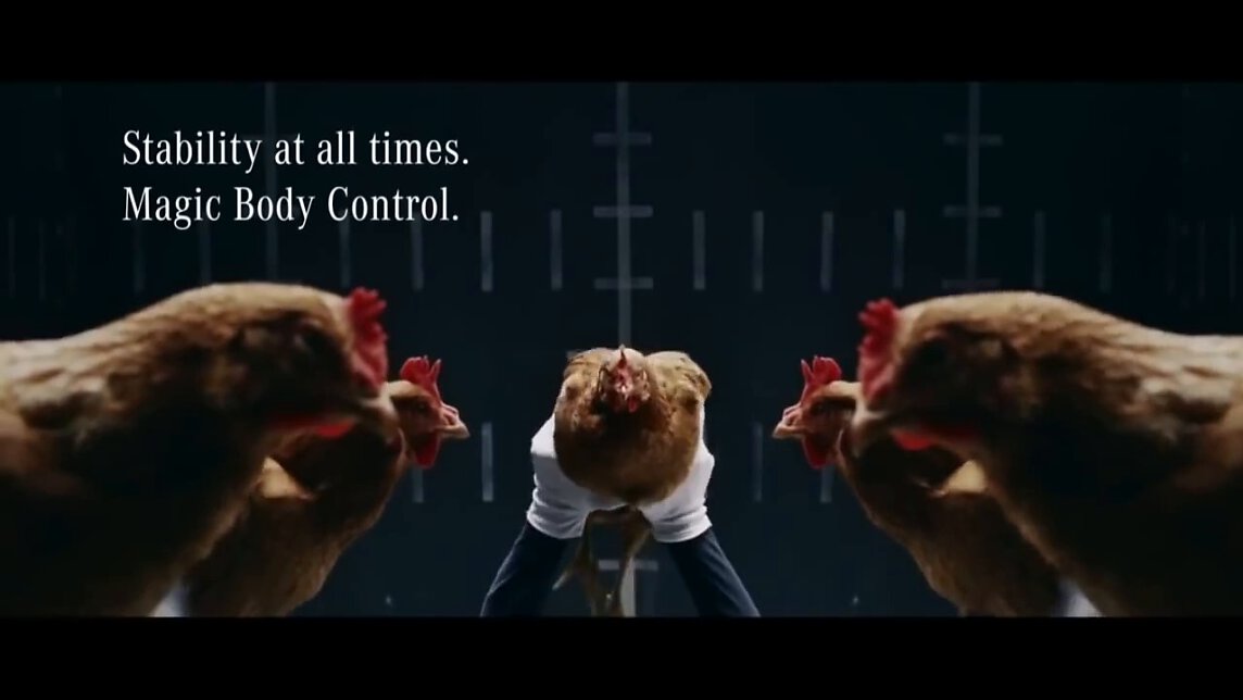 Mercedes Benz MAGIC BODY CONTROL TVCommercial Chicken