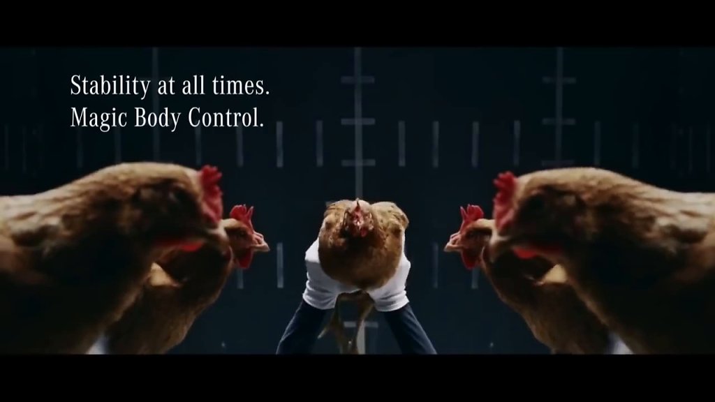 Mercedes Benz MAGIC BODY CONTROL TVCommercial Chicken